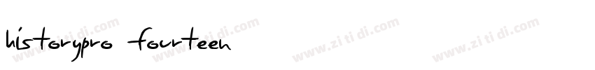 HistoryPro Fourteen字体转换